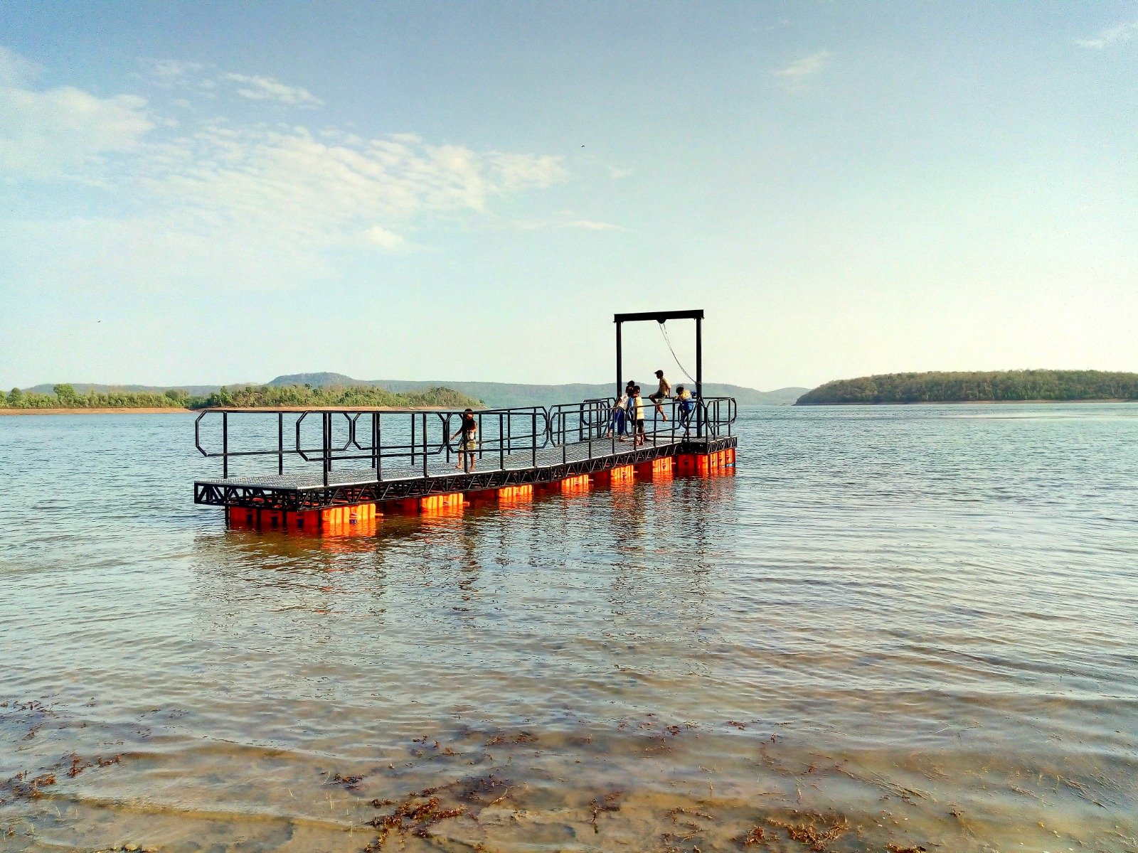 Acquafront Infrastructure (AIPL) floating Pump pontoon