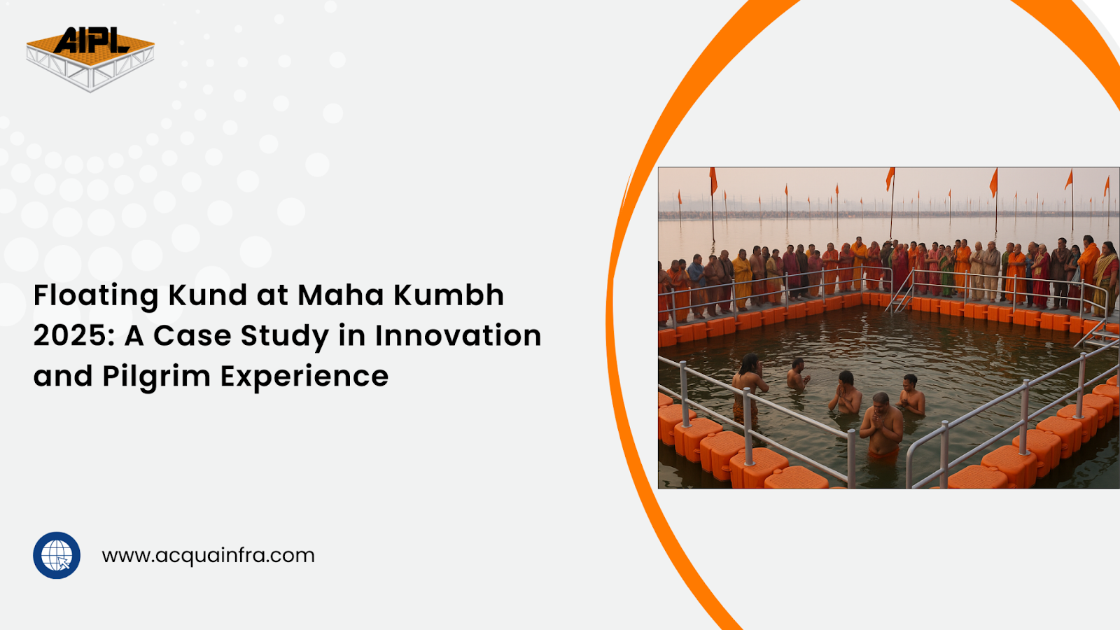 Floating kund at Mahakumbh