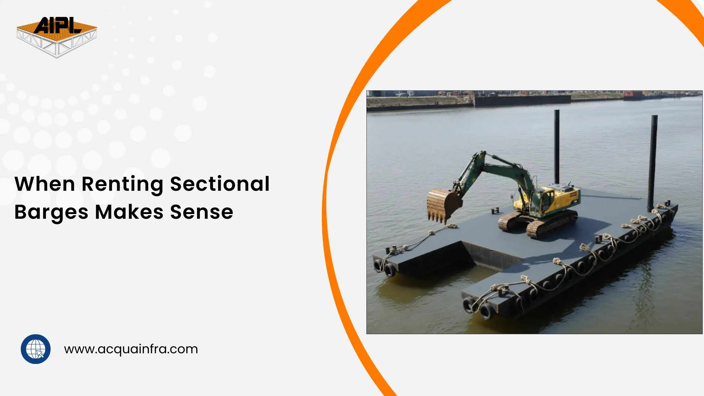 Modular Sectional Barges for temporary infrastructure use