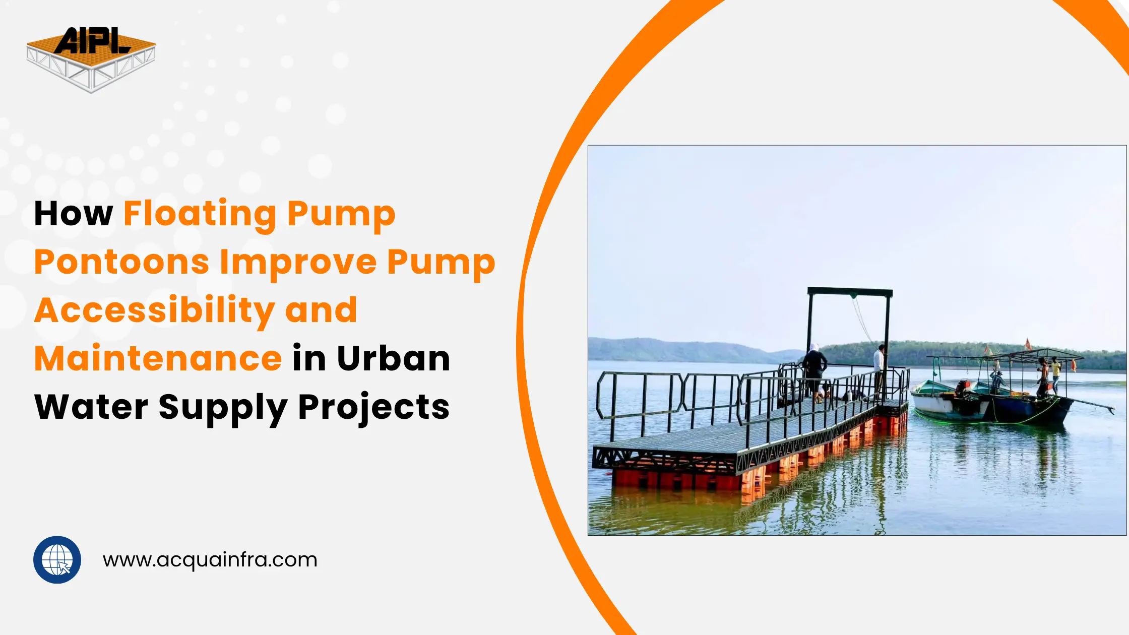 Floating Pump Pontoon improving pump accessibility in urban water supply projects