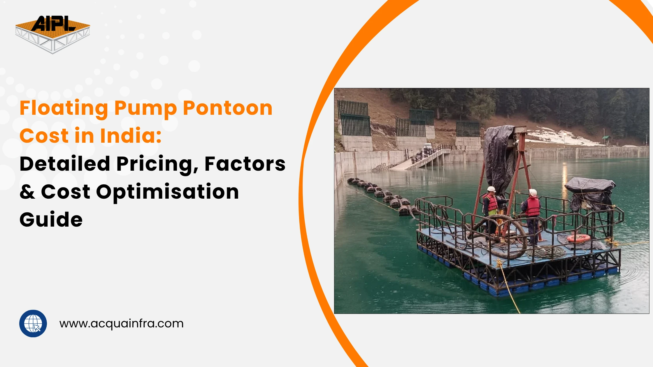 Floating Pump Pontoon installation showing real project scale and cost factors