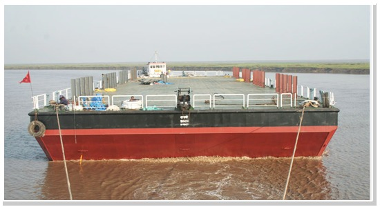 Modular Floating Pump Pontoon with Excavator (Water Pumping Projects)
