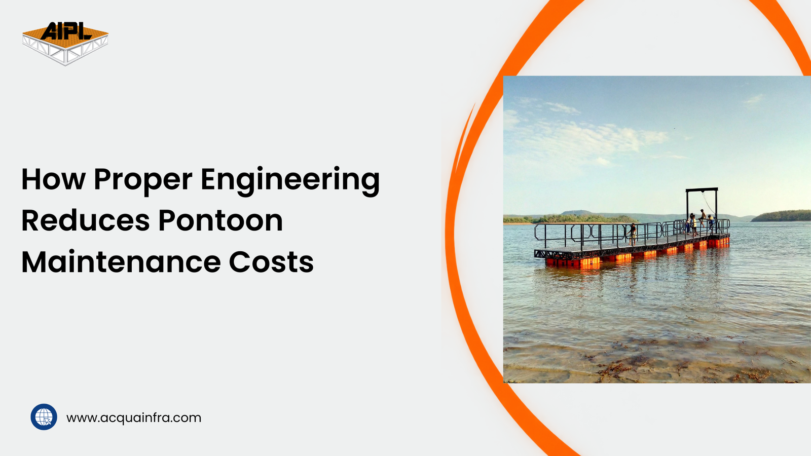 Marine-grade floating pump pontoon engineered to reduce long-term pontoon maintenance costs