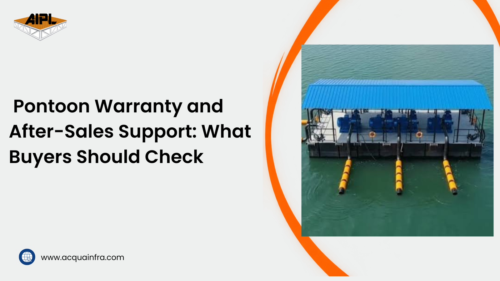Pontoon warranty and after-sales support for modular floating pump pontoon