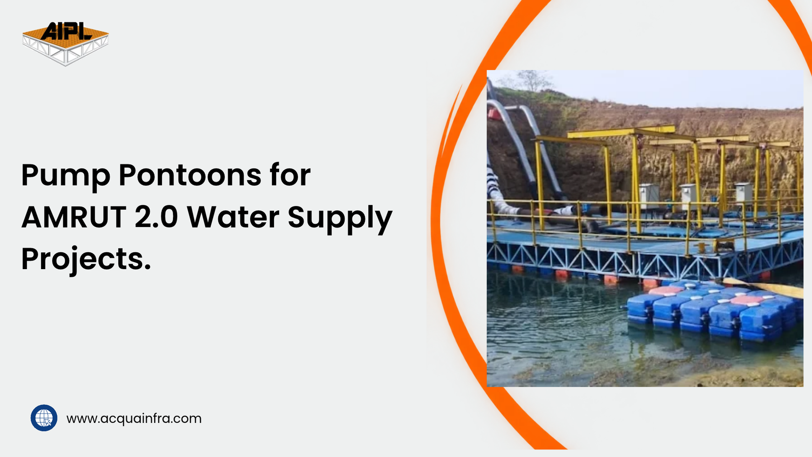 Pump pontoons for AMRUT 2.0 water supply projects in India