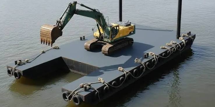 Custom engineered modular barge with marine-grade fabrication and after-sales support
